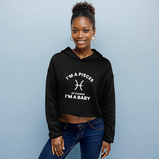 Pisces Colored Crop Hoodie