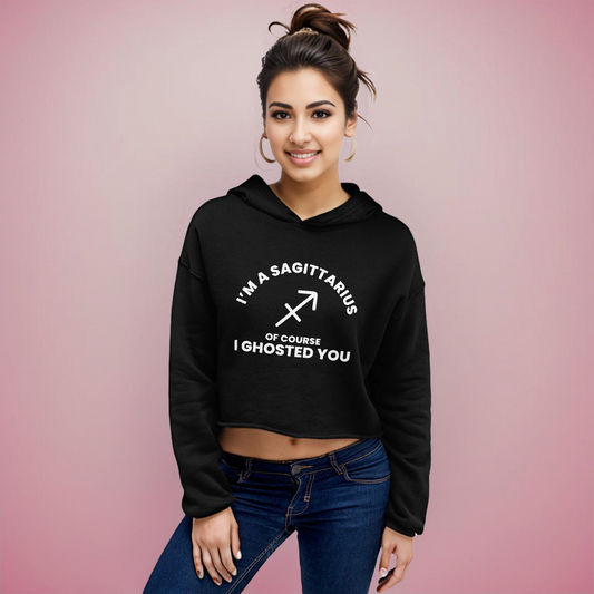 Sagittarius Colored Crop Hoodie