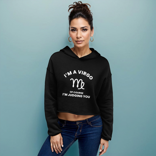 Virgo Colored Crop Hoodie