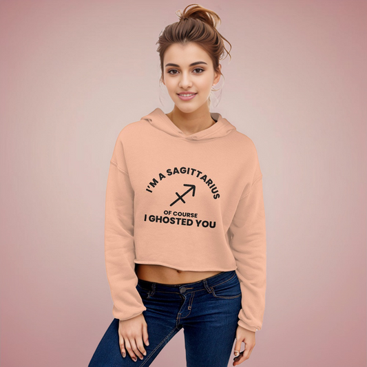 Sagitarrius Peach Crop Hoodie