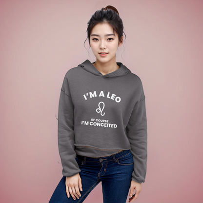 Leo Colored Crop Hoodie